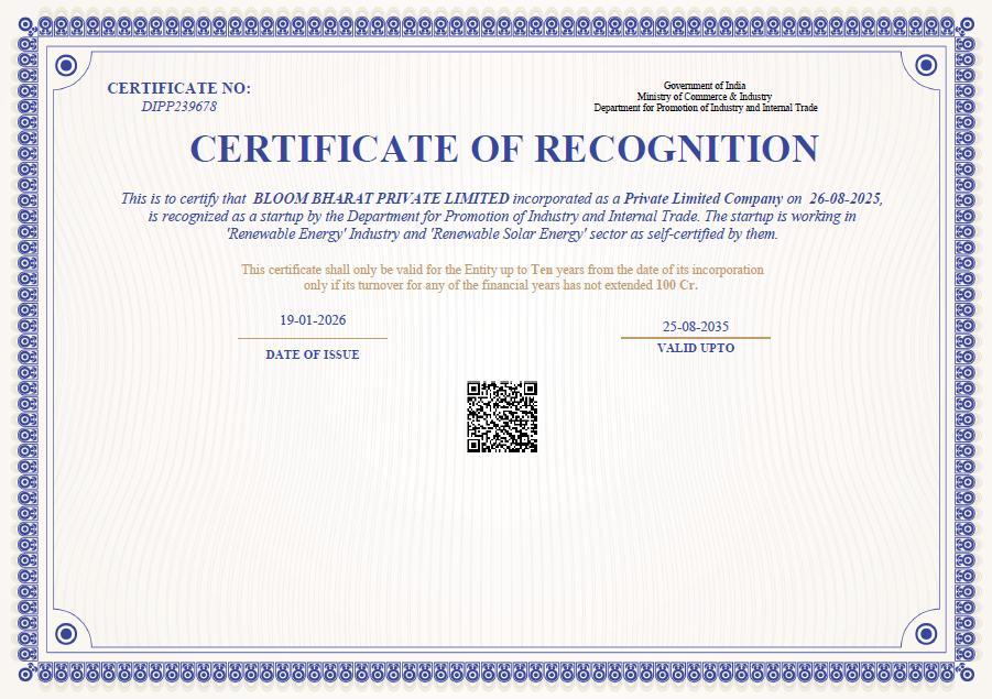 DPIIT Certificate